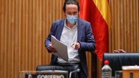 Pablo Iglesias, el pasado jueves en el Congreso./