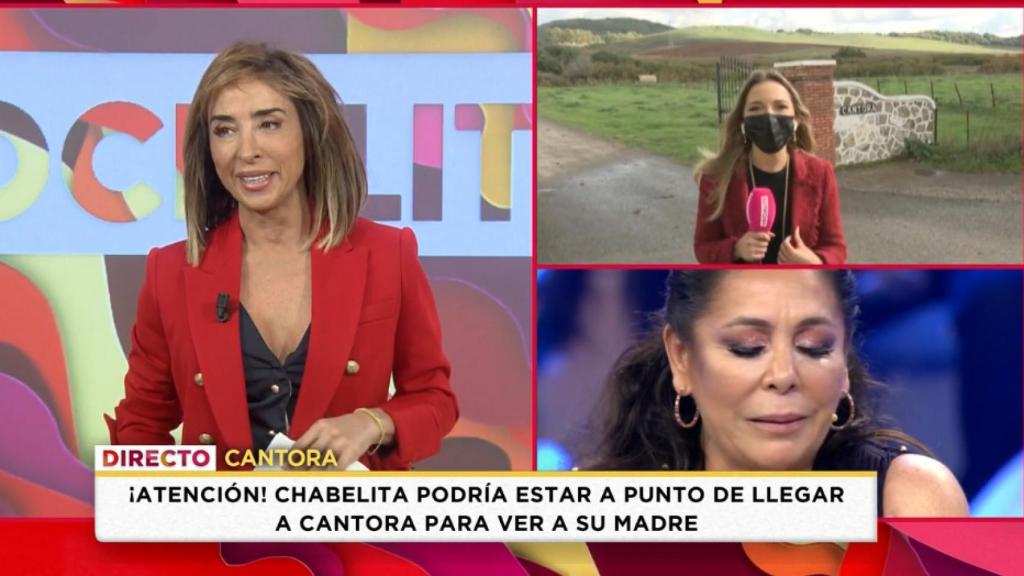 María Patiño en 'Socialité' (Mediaset)