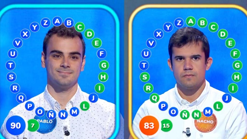 Pablo Díaz y Nacho Mangut, en 'Pasapalabra'.