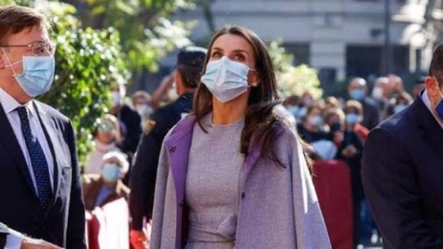 La reina Letizia este lunes en Valencia