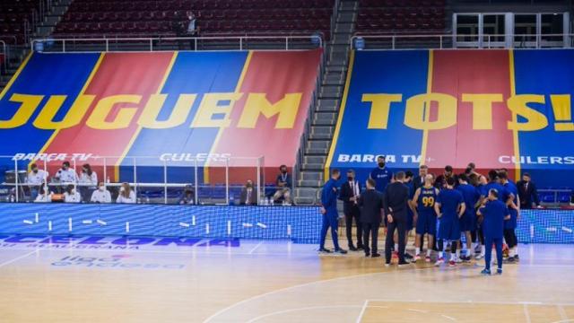 Tiempo muerto del FC Barcelona de Baloncesto