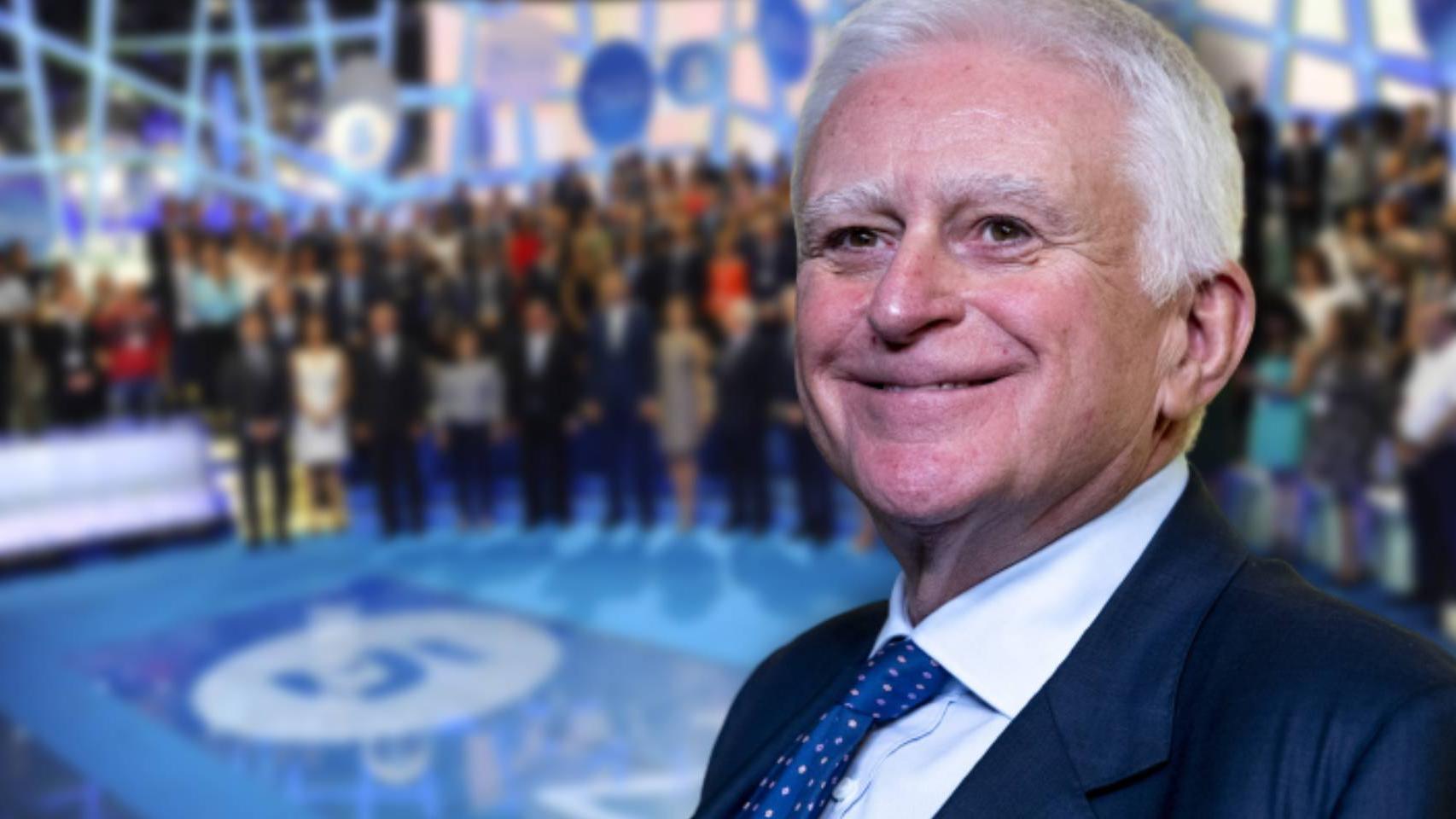 Paolo Vasile, consejero delegado de Mediaset España, en un fotomontaje de JALEOS.
