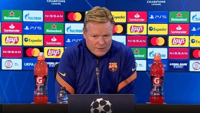 Ronald Koeman, durante una rueda de prensa