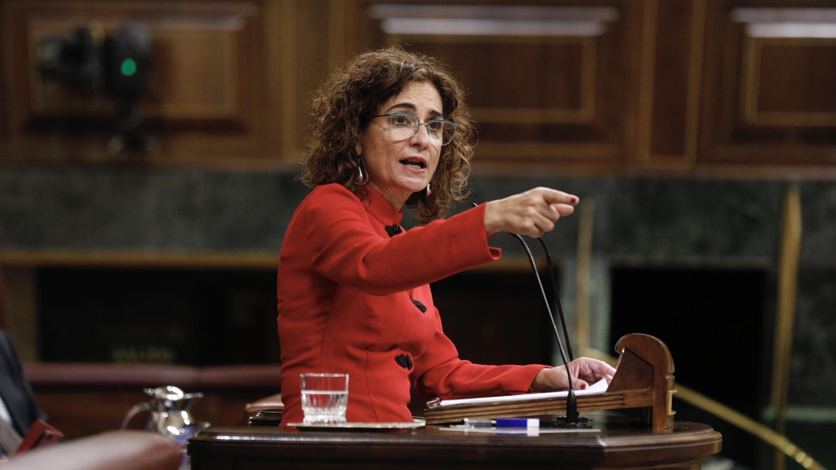 María Jesús Montero, ministra de Hacienda, en el Congreso de los Diputados.