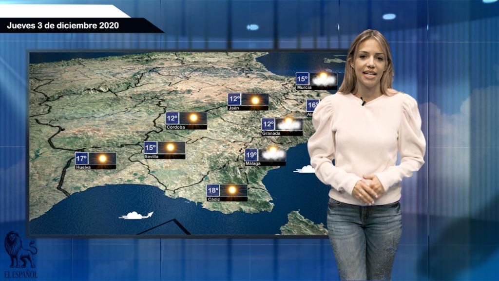 Previsión para hoy jueves 3 de diciembre.