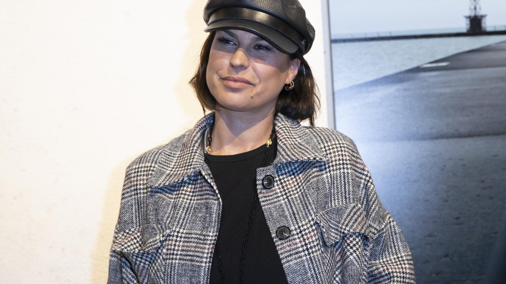 Raquel Perera durante una salida nocturna por el centro de Madrid.