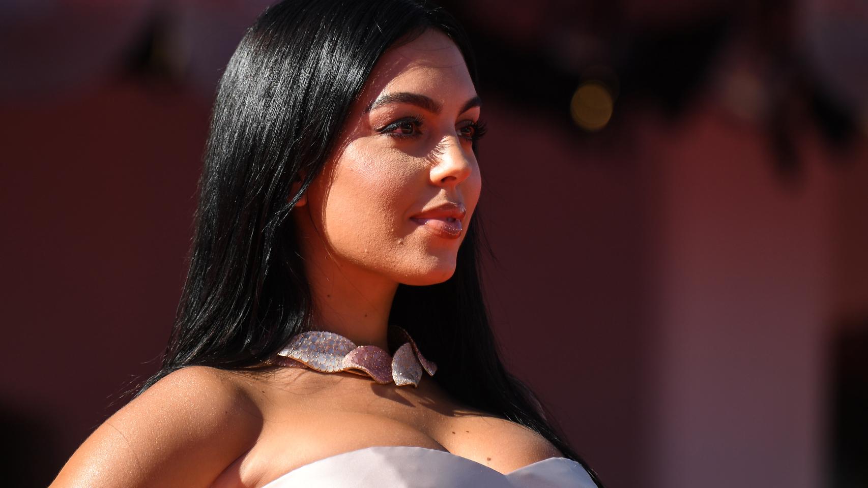 Georgina Rodríguez durante el Festival de Venecia 2020.