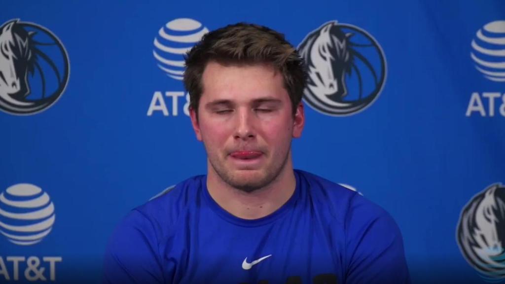 Luka Doncic, durante una rueda de prensa