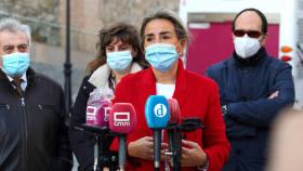 La alcaldesa de Toledo, Milagros Tolón, en un acto público este miércoles en Toledo. Foto: Óscar Huertas