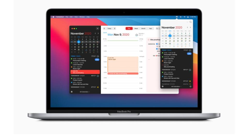 Fantastical, mejor app para Mac de 2020.