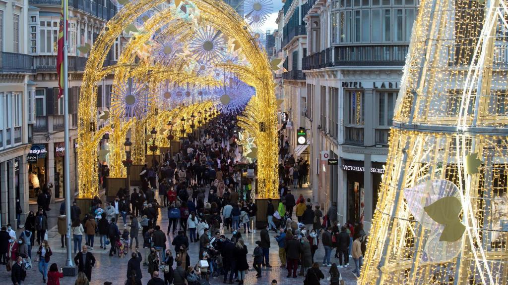 Luces navideñas.