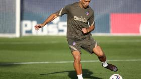 Luis Suárez entrenando con el Atlético de Madrid