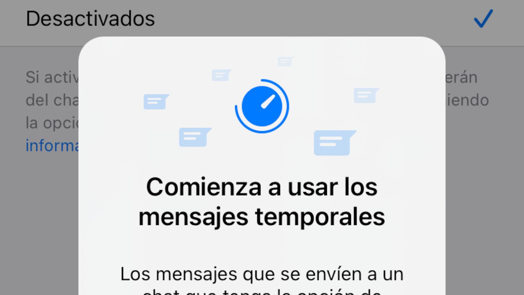 El truco de WhatsApp para activar los mensajes que se borran solos