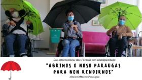Más de 80 entidades gallegas abren el paraguas a favor de las personas con discapacidad
