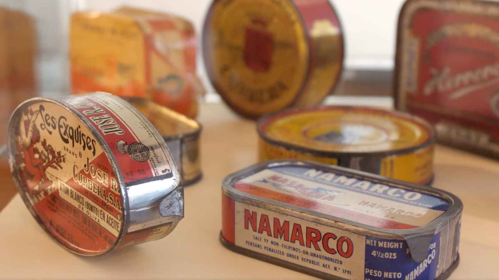 Objetos de la colección del Museo Anfaco.