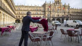 Terrazas en la Plaza Mayor de Salamanca