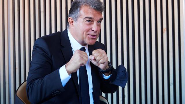 Laporta, en la presentación de su candidatura