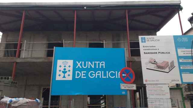 Obras del nuevo centro de salud de Bouzas, en Vigo, en el que la Xunta ha invertido 1,4 millones de euros.