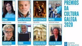 Los galardonados en los Premios da Cultura Galega 2020