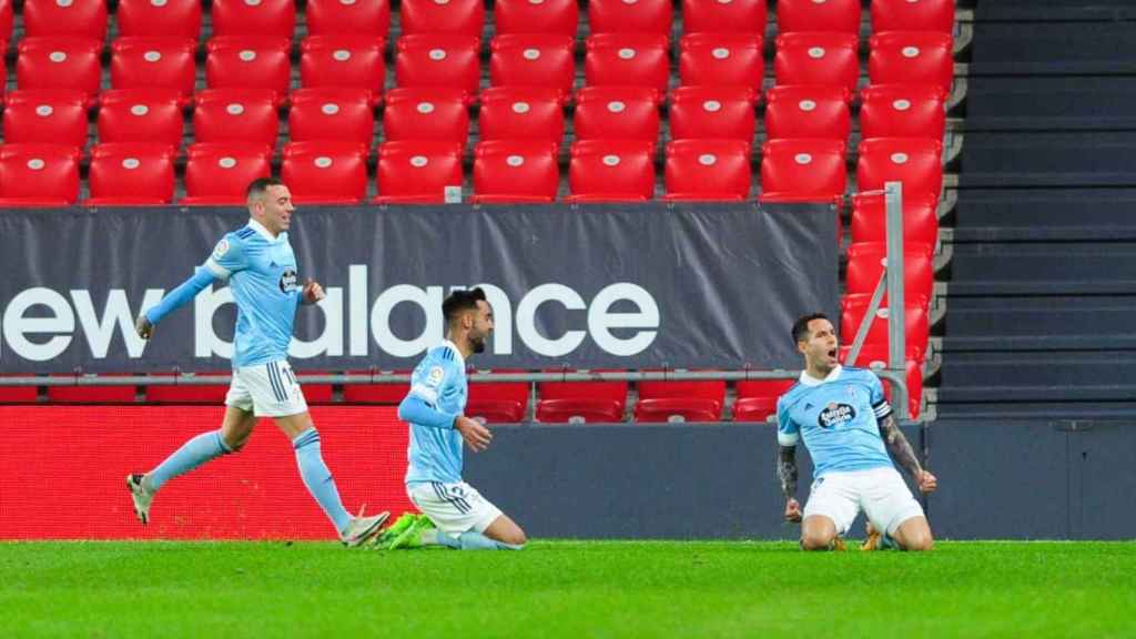 Brais Méndez recuperó el balón en los goles de Hugo Mallo y Aspas