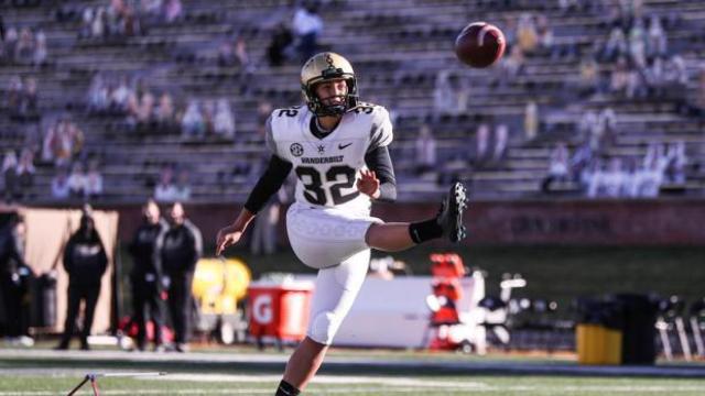 Sarah Fuller, en el partido contra Tigers de Missouri