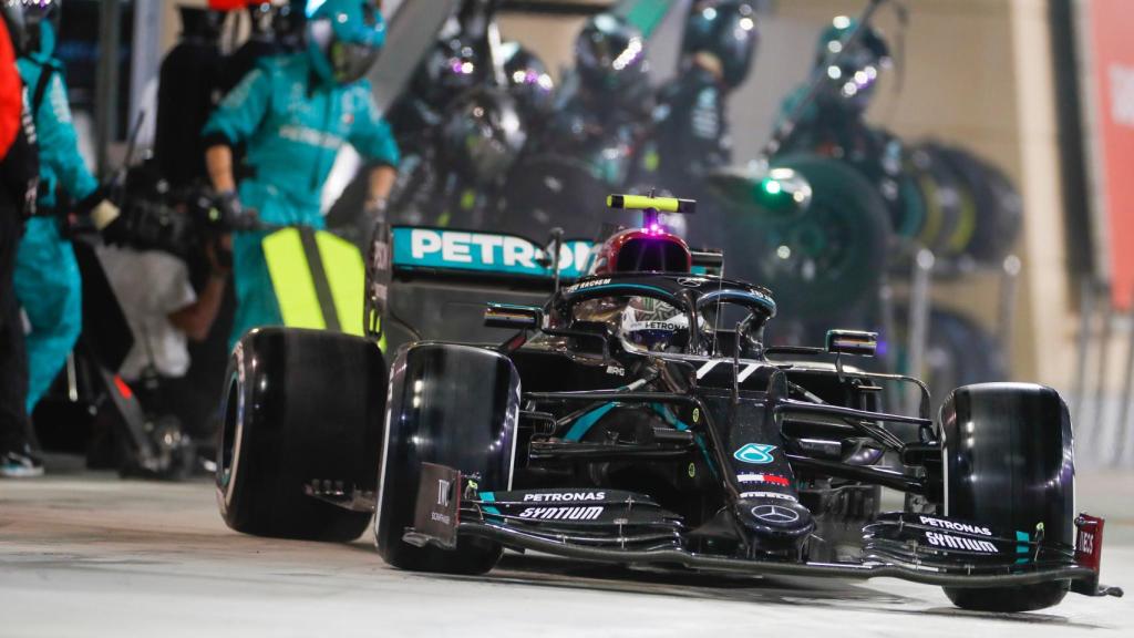 Bottas tras su fatídica parada en el GP de Sakhir