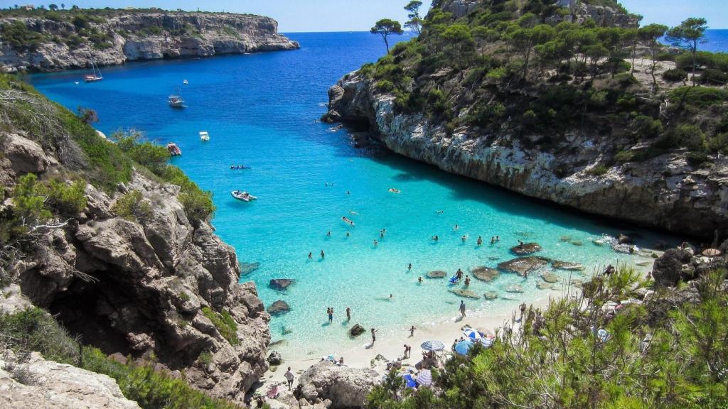 Una cala en Mallorca.