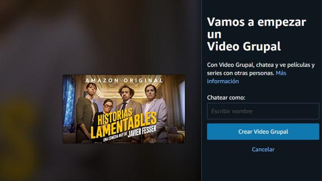 Video grupal de Amazon Prime Video.