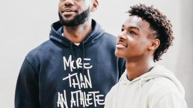 LeBron James y su hijo Bronny