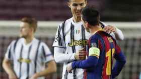 Cristiano Ronaldo y Messi, hablando antes del Barcelona - Juventus de la Champions