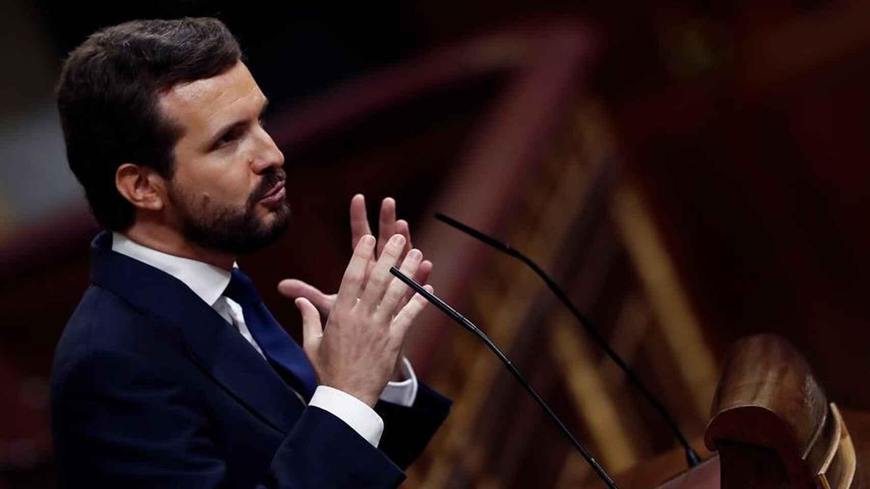 Pablo Casado en el Congreso en una imagen de archivo. Efe