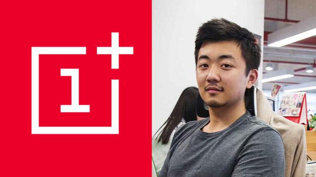 El logo de OnePlus al lado del rostro de Carl Pei