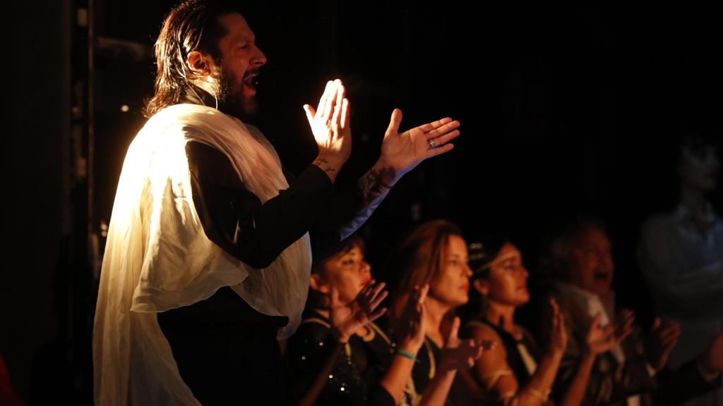 Rafael Amargo durante la presentación de su espectáculo 'Yerma'.