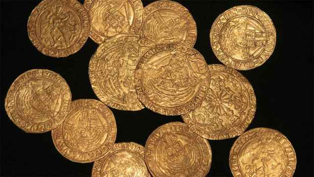 Las monedas de oro de la dinastía Tudor.