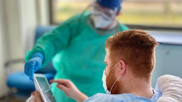 Uno de los pacientes del centro Ribera Salud.