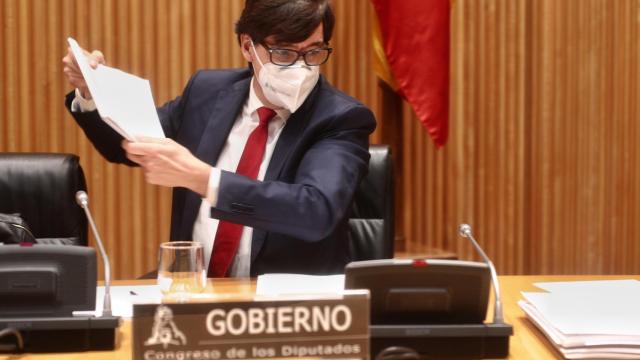 Salvador Illa, ministro de Sanidad, en el Congreso de los Diputados.