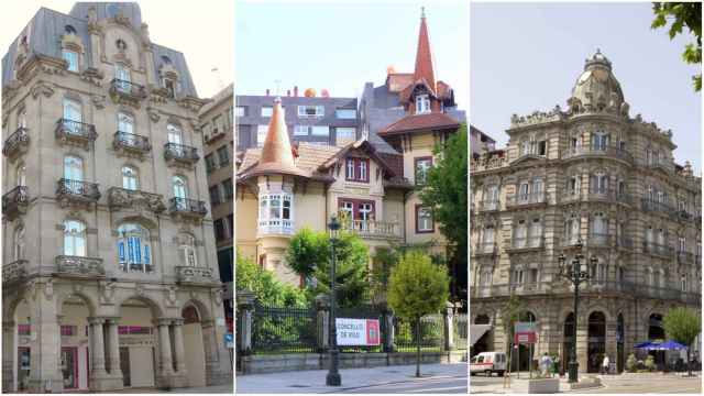 Edificio Simeón, Chalet El Pilar y Edificio Bonín en Vigo.