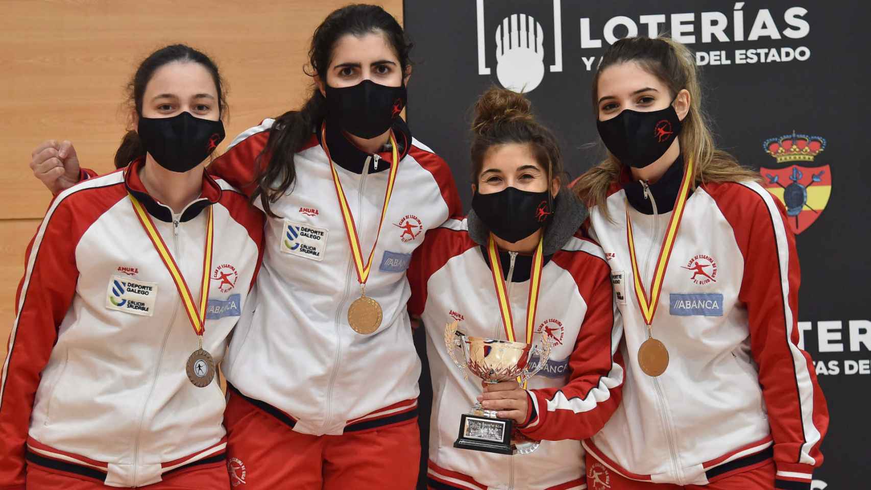 María Mariño, Carolina Oliveira, Beatriz Gonzalez y Gladys Sluydts se proclamaron subcampeonas de España