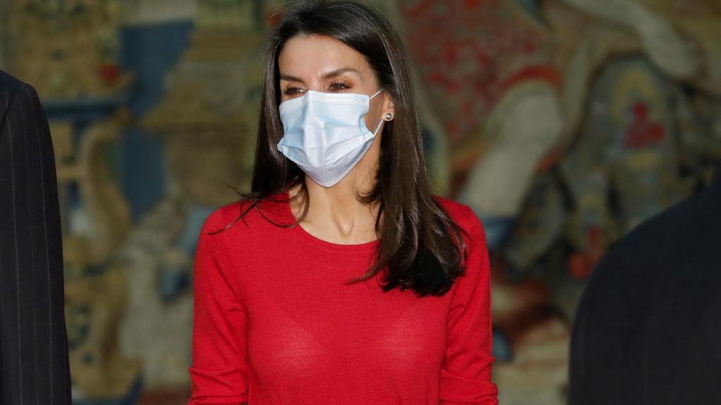 La reina Letizia presidiendo un acto de la FPDGI este viernes.