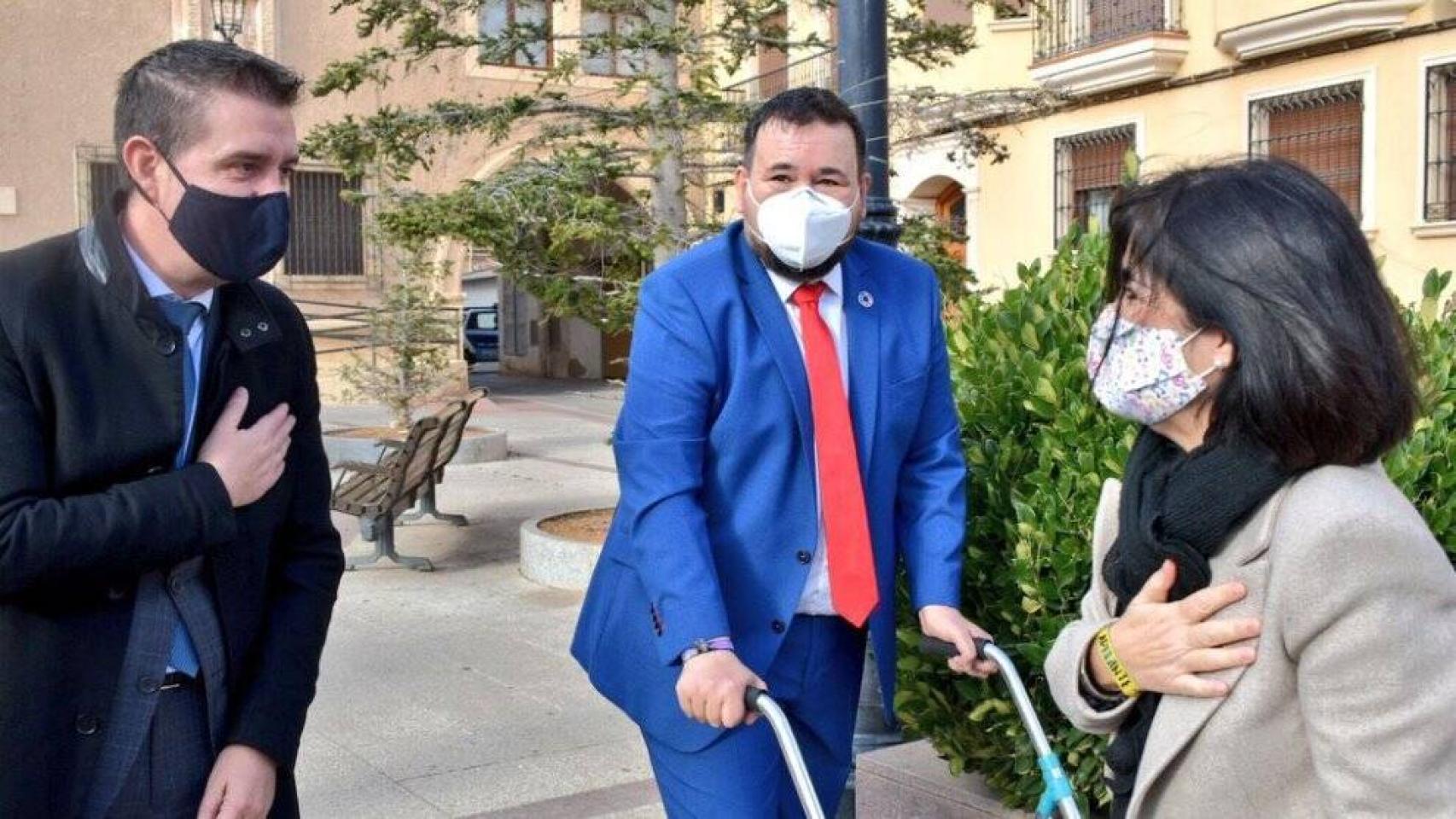 Santiago CAbañero, Juan Ramón Amores y Carolina Darias