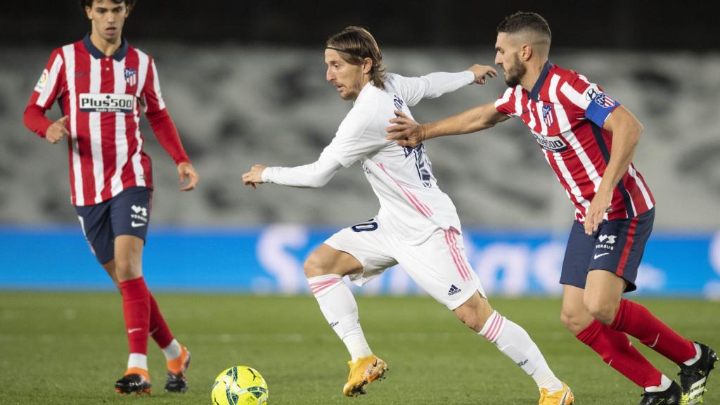 Modric ante el Atlético de Madrid