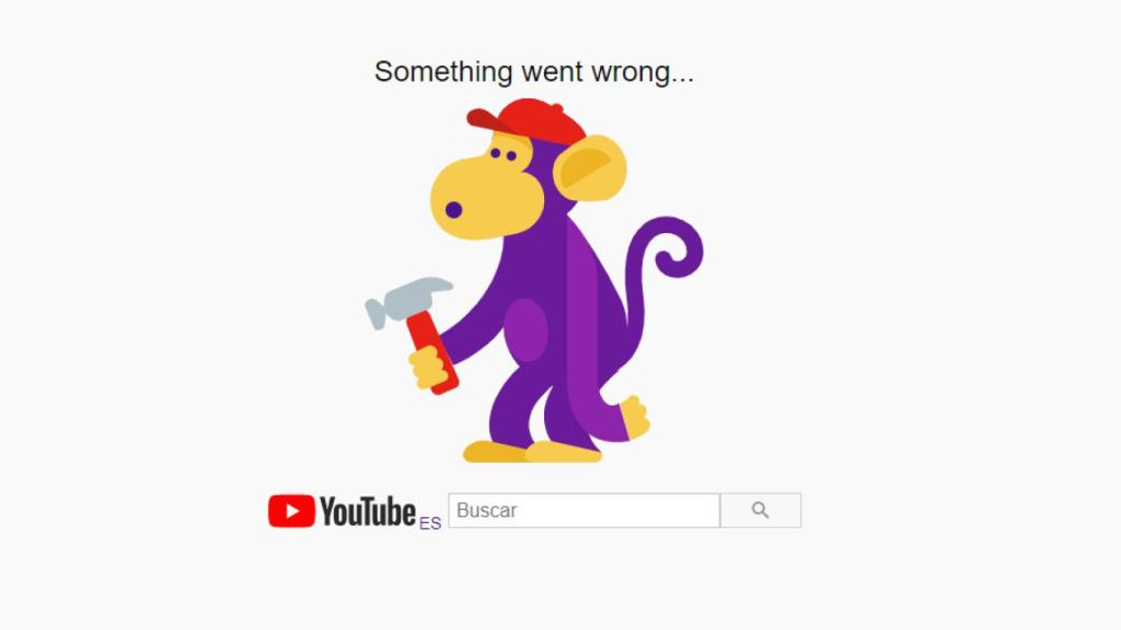 YouTube, como otros servicios de Google, se ha caído.