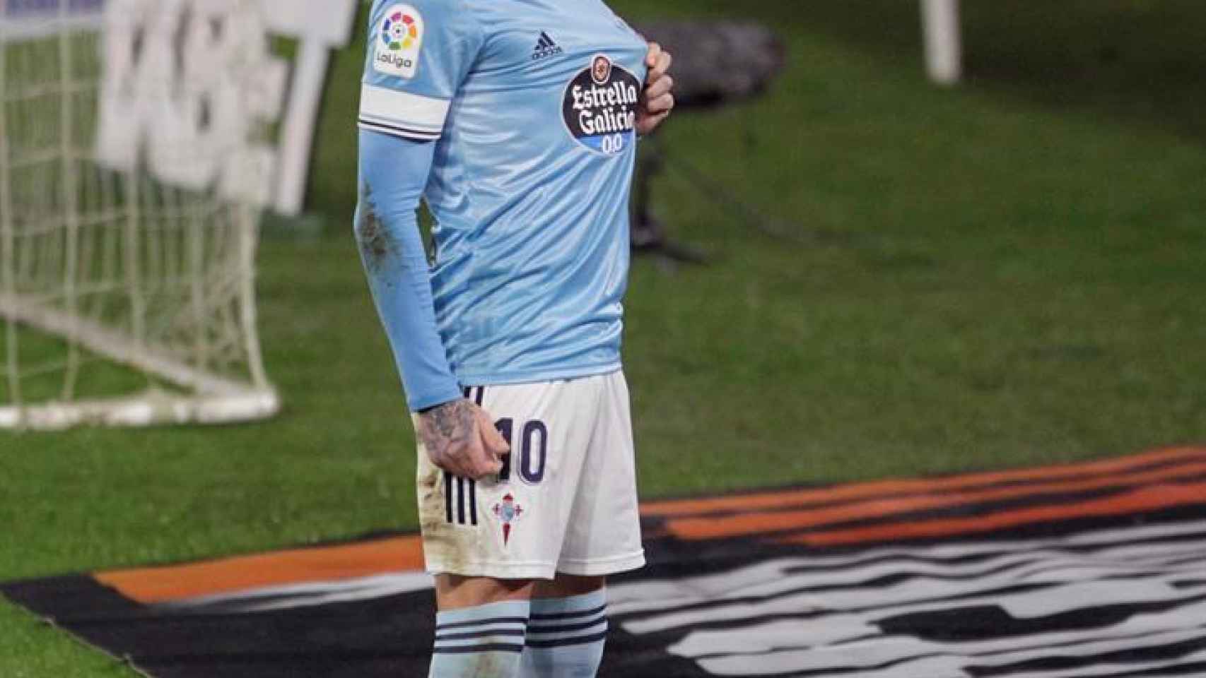 Iago Aspas celebra un gol con el Celta de Vigo en La Liga 2020/2021