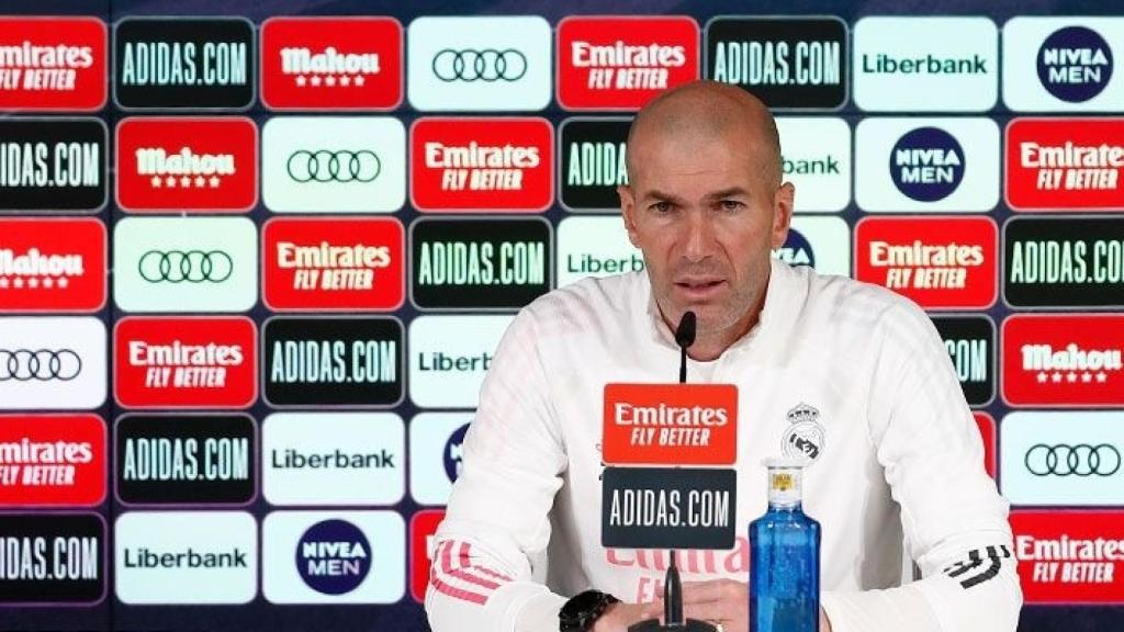 Zinedine Zidane, en rueda de prensa