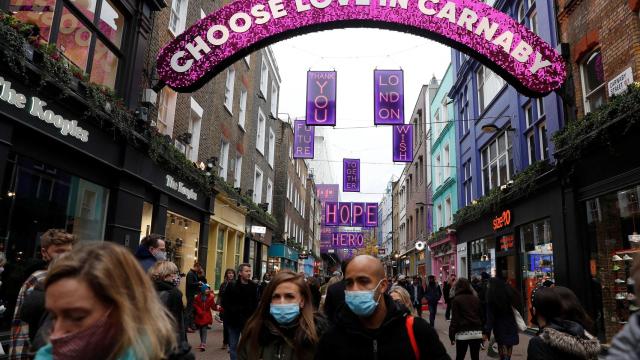 Londres,  todavía en plena segunda ola.