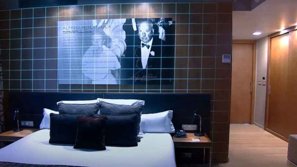 Simulación del rastreo de los sensores de Enkoa en una habitación de hotel.