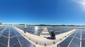 Un parque de energías renovables en una imagen de archivo.