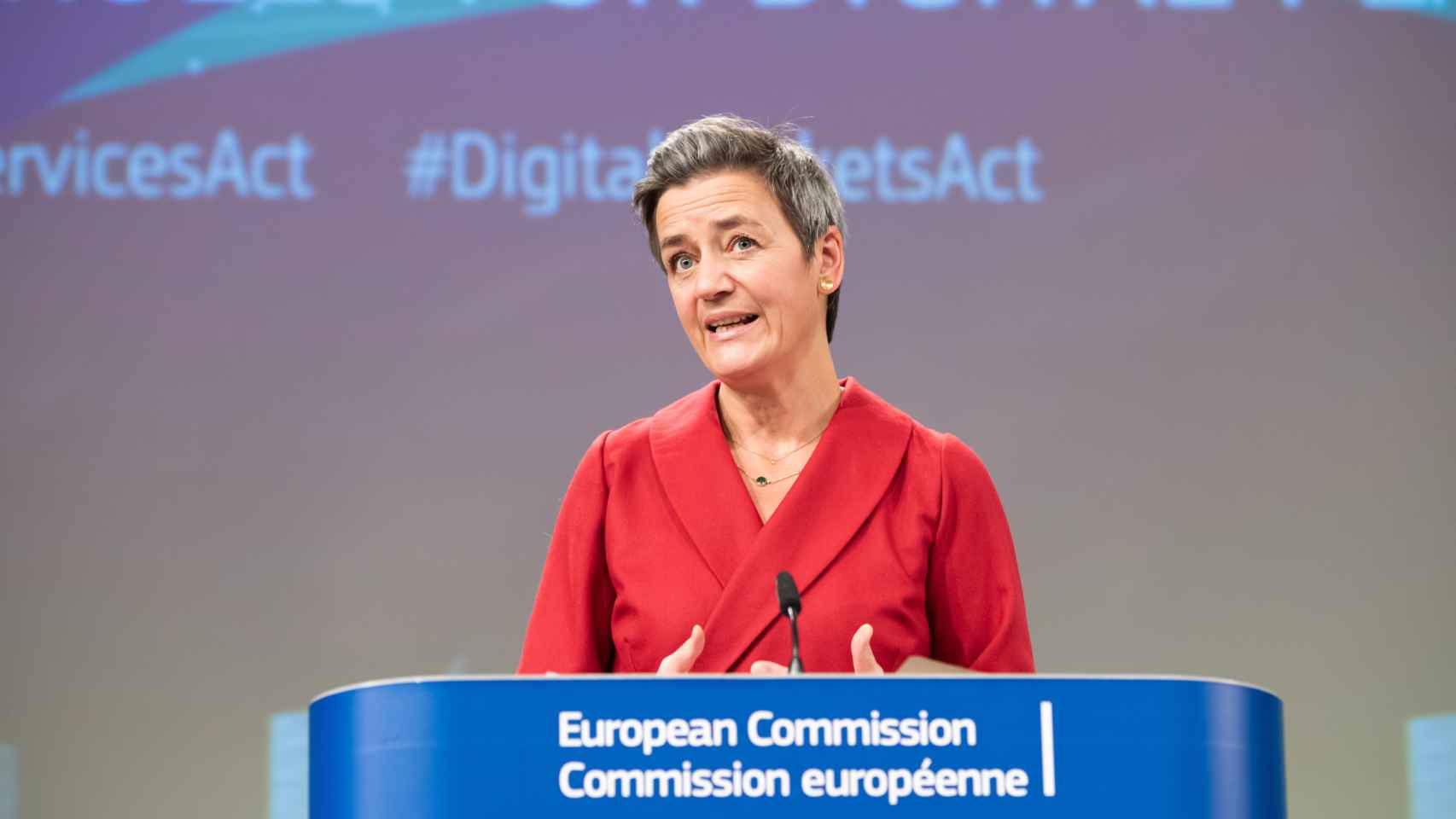 La vicepresidenta de la Comisión, guardiana de la competencia en la UE y responsable de la Agenda Digital, Margrethe Vestager, en una imagen de archivo.