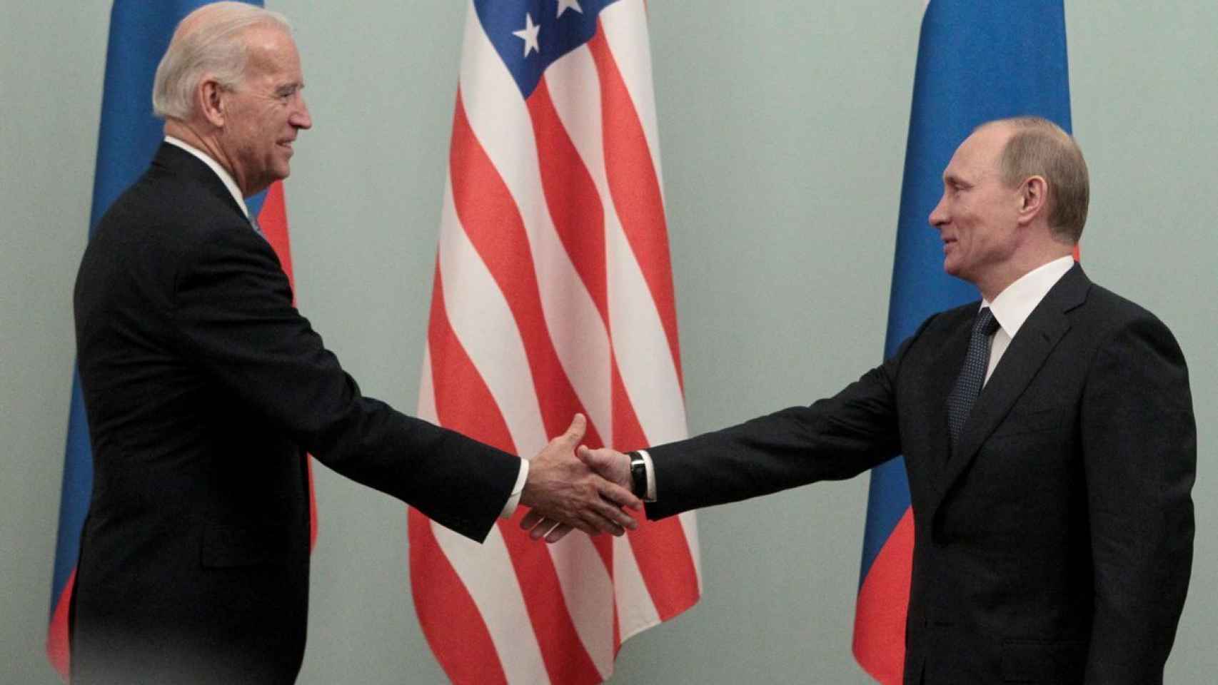 Joe Biden y Vladimir Putin en una imagen de archivo.
