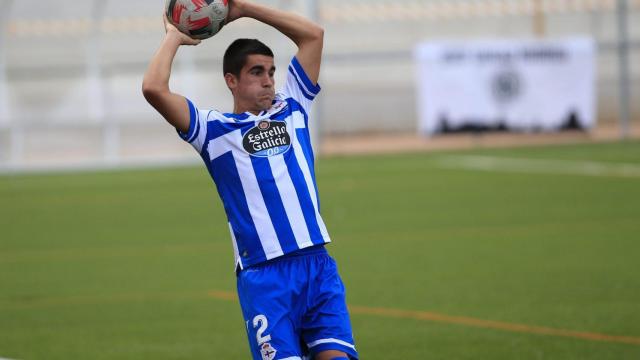 El jugador del Deportivo Jorge Valín.